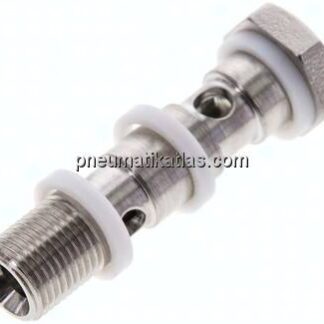 Hohlschraube, 2-fach G 1/8"-40mm, 1.4571