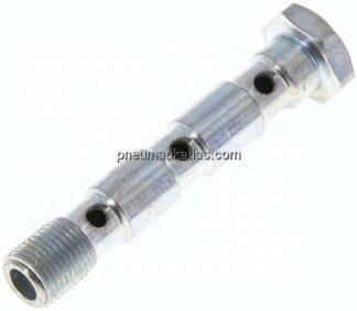 Hohlschraube, 3-fach G 1/8"-55mm, Stahl verzinkt