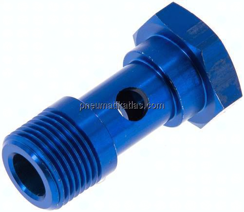 Hohlschraube, 1-fach G 3/8"-37mm, Aluminium