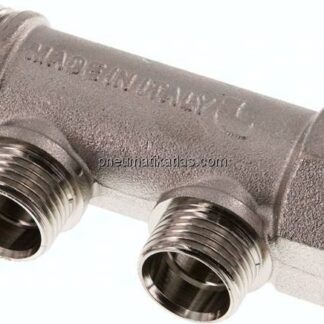 Verteilerrohr G 1"(IG/AG), Abgang 2x G 1/2" (AG)