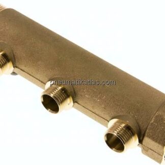 Verteilerrohr G 1-1/4"(IG/AG), Abgang 3x G 1/2" (AG)