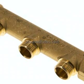 Verteilerrohr G 3/4"(IG/AG), Abgang 3x G 1/2" (AG)