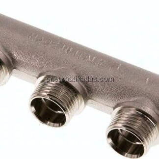 Verteilerrohr G 3/4"(IG/AG), Abgang 3x G 1/2" (AG)