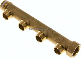 Verteilerrohr G 3/4"(IG/AG), Abgang 4x G 1/2" (AG)