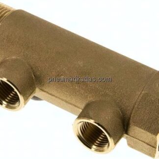 Verteilerrohr G 1-1/4"(IG/AG), Abgang 2x G 1/2" (IG)
