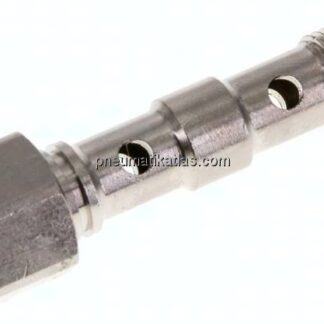 Hohlschraube, 2-fach Innengew. G 1/8"-40,5mm, Messing vernickelt