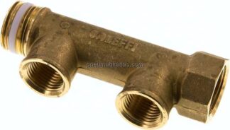 Verteilerrohr G 3/4"(IG/AG), Abgang 2x G 1/2" (IG)