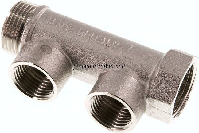 Verteilerrohr G 3/4"(IG/AG), Abgang 2x G 1/2" (IG)