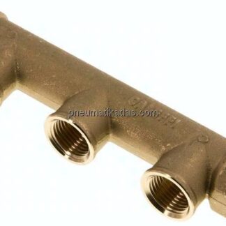Verteilerrohr G 3/4"(IG/AG), Abgang 3x G 1/2" (IG)