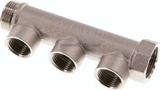 Verteilerrohr G 3/4"(IG/AG), Abgang 3x G 1/2" (IG)