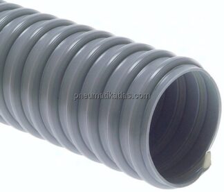 Leichter Saug-Schlauch, PVC-Superflex grau, 13mm