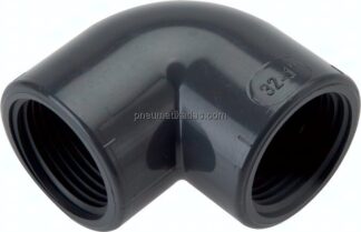 90°-Winkel Rp 4" (IG), PVC-U
