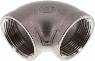 90°-Winkel Rp 1-1/2"-Rp 1-1/2", 1.4408