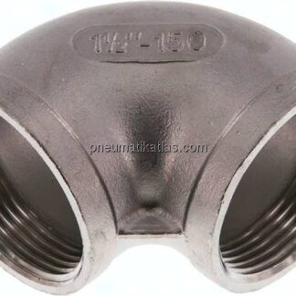 90°-Winkel Rp 1-1/2"-Rp 1-1/2", 1.4408
