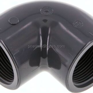 90°-Winkel Rp 1-1/2" (IG), PVC-U