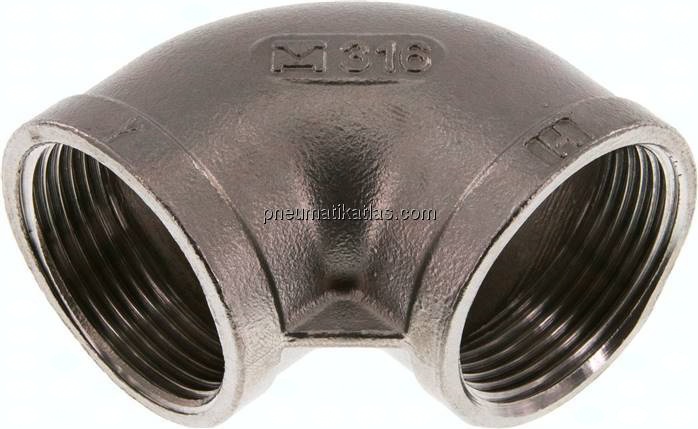 90°-Winkel Rp 1-1/4"-Rp 1-1/4", 1.4408