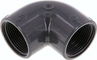 90°-Winkel Rp 1-1/4" (IG), PVC-U