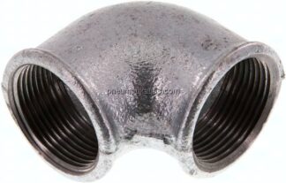 90°-Winkel Rp 1-1/4"-Rp 1-1/4", Temperguss verzinkt
