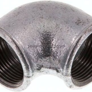 90°-Winkel Rp 1-1/4"-Rp 1-1/4", Temperguss verzinkt