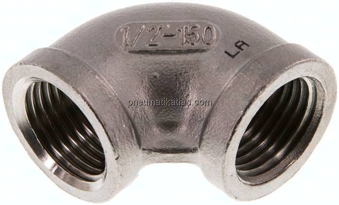 90°-Winkel Rp 1/2"-Rp 1/2", 1.4408