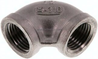 90°-Winkel NPT 1/2"-NPT 1/2", 1.4408
