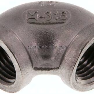 90°-Winkel NPT 1/2"-NPT 1/2", 1.4408