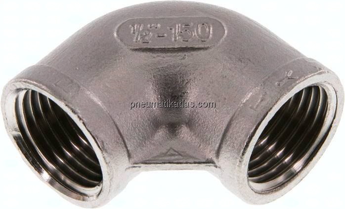 90°-Winkel Rp 1/2"-Rp 1/2", 1.4408