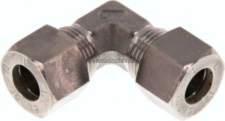 Winkel-Schneidringverschraubung 12 L (M18x1,5), Klemmring 1.4571 (NC)