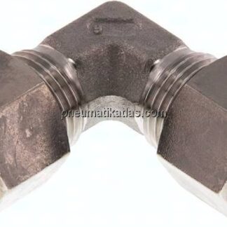 Winkel-Schneidringverschraubung 12 L (M18x1,5), Klemmring 1.4571 (NC)