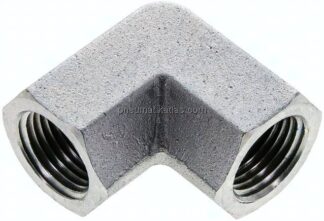 Hochdruck-90°-Winkel NPT 1/2" (IG), Stahl verzinkt