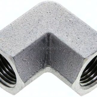 Hochdruck-90°-Winkel NPT 1/2" (IG), Stahl verzinkt
