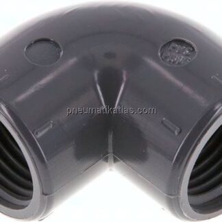 90°-Winkel Rp 1/2" (IG), PVC-U