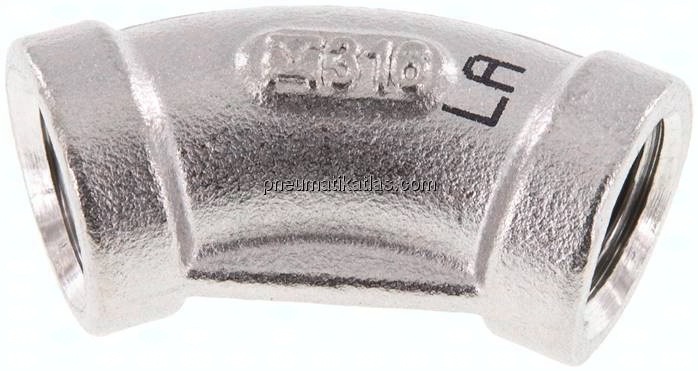 45°-Winkel Rp 1/4" (IG), 1.4408