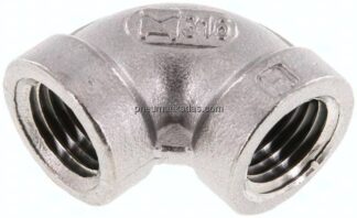 90°-Winkel NPT 1/4"-NPT 1/4", 1.4408