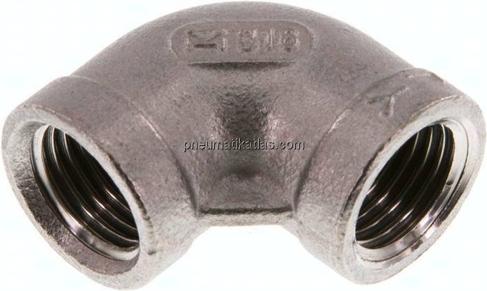 90°-Winkel Rp 1/4"-Rp 1/4", 1.4408