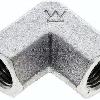 Hochdruck-90°-Winkel NPT 1/4" (IG), Stahl verzinkt
