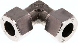 Winkel-Schneidringverschraubung 15 L (M22x1,5), 1.4571