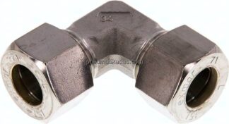 Winkel-Schneidringverschraubung 15 L (M22x1,5), Klemmring 1.4571 (NC)