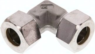 Winkel-Schneidringverschraubung 18 L (M26x1,5), Klemmring 1.4571 (NC)