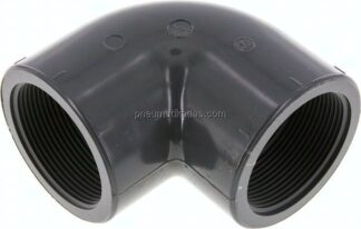90°-Winkel Rp 2" (IG), PVC-U