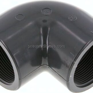 90°-Winkel Rp 2" (IG), PVC-U