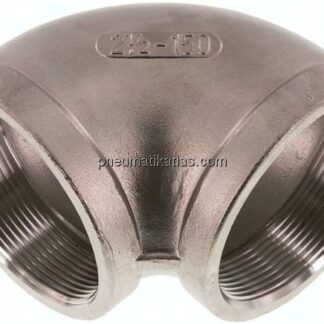 90°-Winkel Rp 2-1/2"-Rp 2-1/2", 1.4408