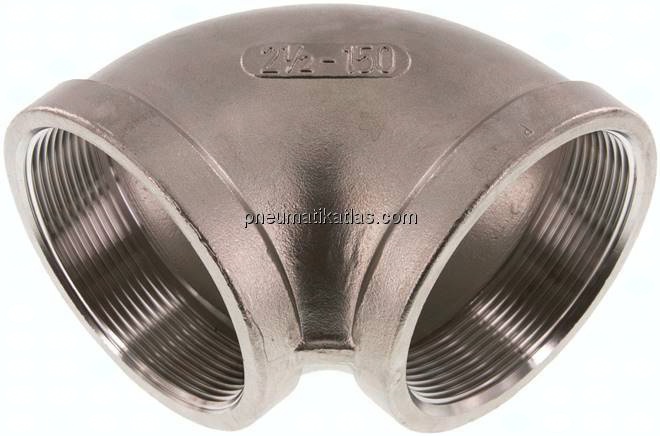90°-Winkel Rp 2-1/2"-Rp 2-1/2", 1.4408