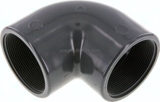 90°-Winkel Rp 2-1/2" (IG), PVC-U