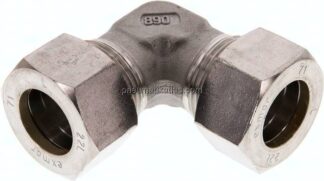 Winkel-Schneidringverschraubung 22 L (M30x2), Klemmring 1.4571 (NC)