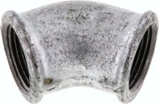 45°-Winkel Rp 3/4" (IG), Temperguss verzinkt