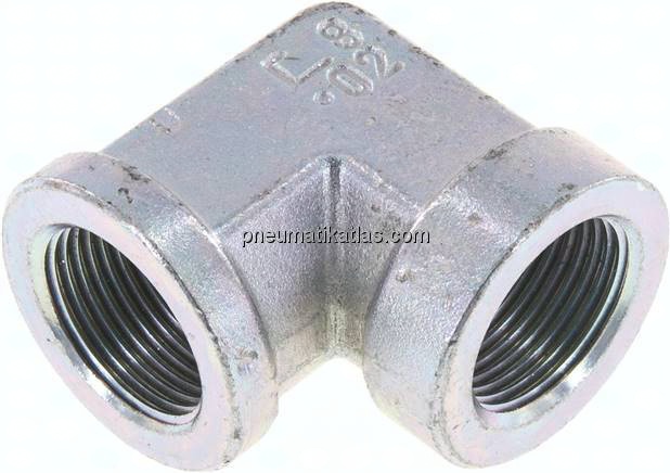 Hochdruck-90°-Winkel G 3/4" (IG), Stahl verzinkt