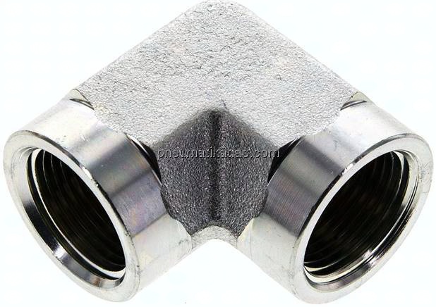 Hochdruck-90°-Winkel NPT 3/4" (IG), Stahl verzinkt