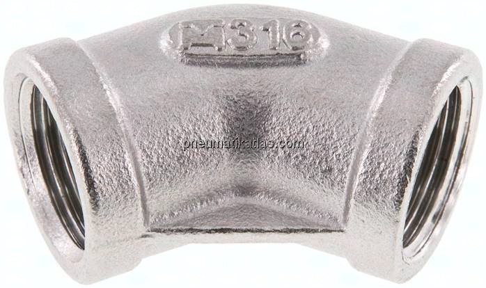 45°-Winkel Rp 3/8" (IG), 1.4408