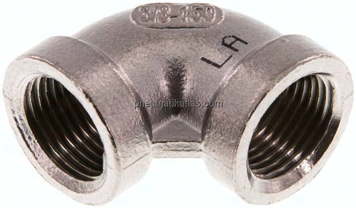 90°-Winkel Rp 3/8"-Rp 3/8", 1.4408